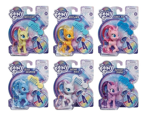 My Little Pony Figura Peine Pelo 4 Sorpresas 8cm Hasbro Orig