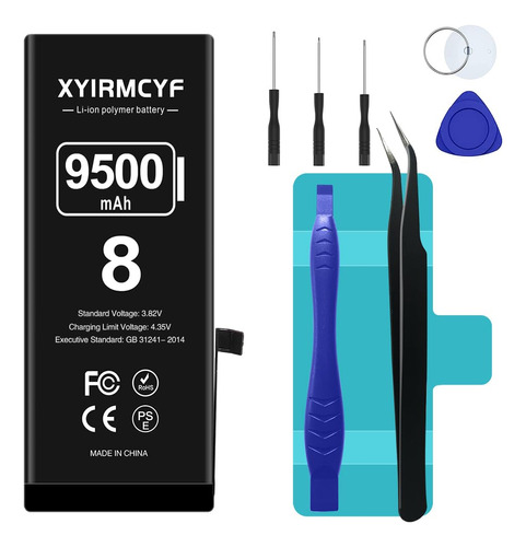 Xyirmcyf Bateria De Gran Capacidad De 9500 Mah Compatible Co