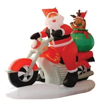 Comprar Inflables Papá Noel Y Reno, Motocicleta Hinchable