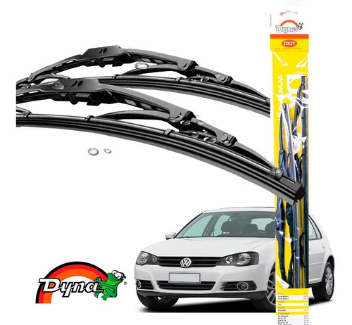 Kit Limpador Parabrisas Vw Golf 2007 A 2008 Dyna Original