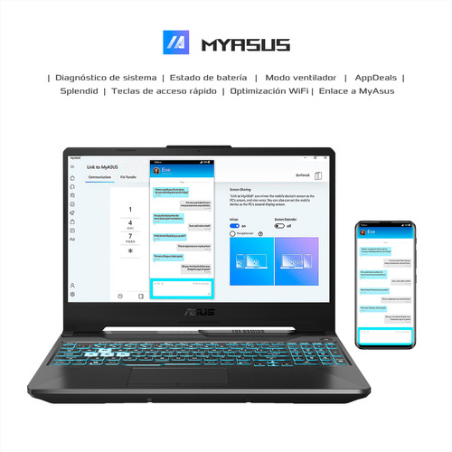 Laptop Asus Tuf Gaming R5 Nvidia Rtx3050 8gb 512gb Ssd Negro