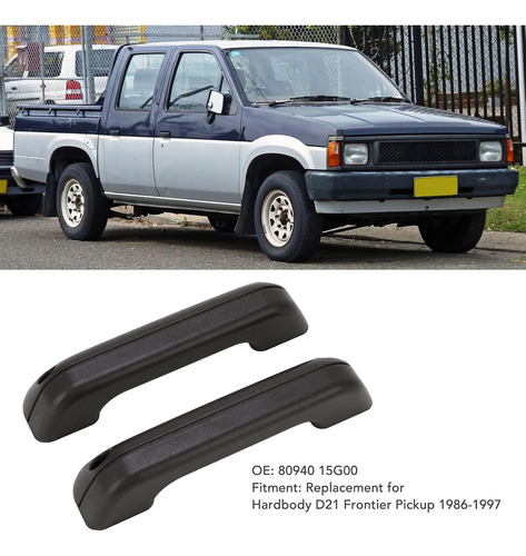 Par Coderas Puerta Negra Para Nissan D21 87-08 Tsuru 88-91