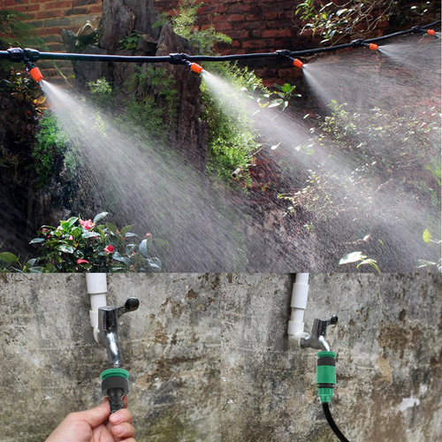 Jardín Césped Invernadero Micro Sistema De Riego Kit Plant