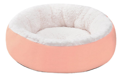 Almohadilla Redonda Para Dormir Para Gatos, Cojín 50cm Rosa