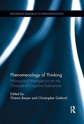 Libro Phenomenology Of Thinking - Thiemo Breyer