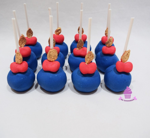 Cakepops Blancanieves Manzana - Mesa Dulce Tematica