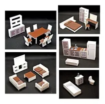 Comprar Muebles Para Maquetas Y\u002Fo Dioramas Set Casa Habitación 1:25