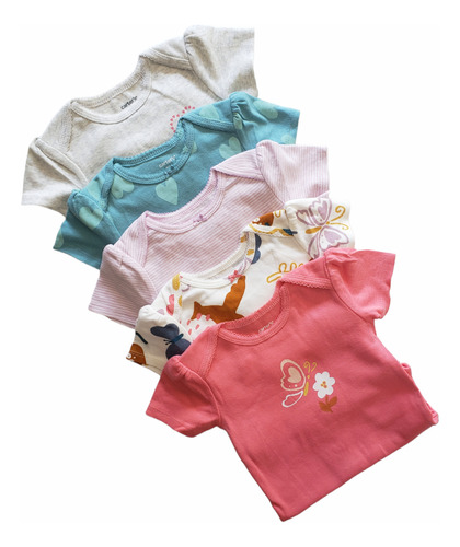 Pack De Bodies Carters Beba Nena Rosa Mariposa Corazones 18m