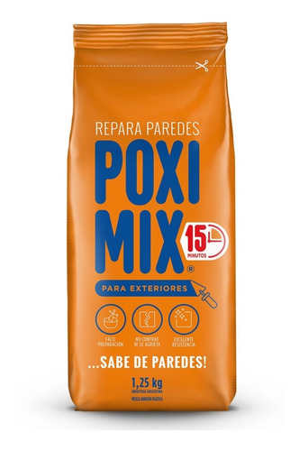 Poximix Exterior - Repara Fisuras Grietas 1,25kg 