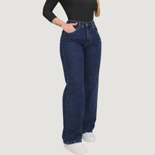 Calça Wide Leg Juvenil Calca Jeans Feminina Pantalona