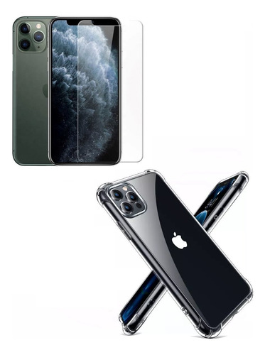 Funda Case Reforzada Mas Vidrio Templado iPhone 11 Pro Max