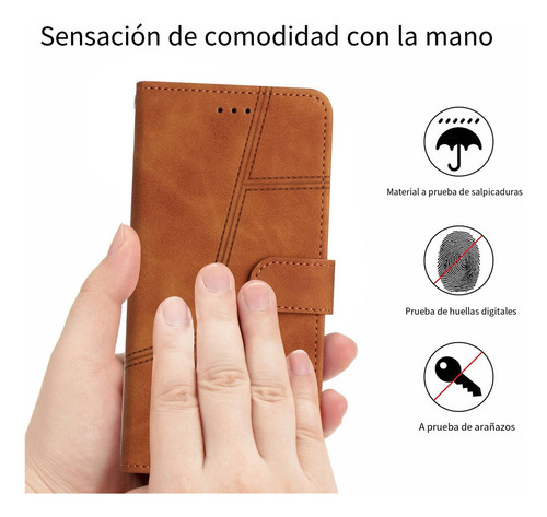 Funda Para Teléfono Zte Blade A52/blade V50 Smart/blade A34 Con Tapa, Piel Al Tacto, Funda Tipo Cartera