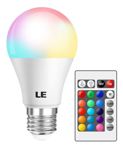 Bombilla De Luz De Color Cambiante Con Control Remoto, ...