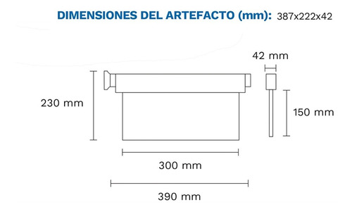 Imagen 3 de 9 de Cartel Salida Emergencia Señalizador Luz Led Permanente Gx12