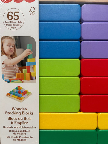 Fisher Price Juego Bloques De Madera Entrelazados 65 Piezas
