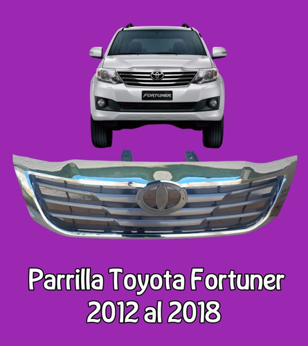 Parrilla Fortuner 2012 2013 2014 2015 2016 2016 2017 2018