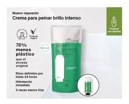 Repuesto Crema Para Peinar Cabello Rizado - Lumina De Natura