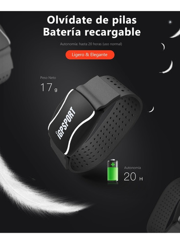 Banda Cardíaca Para Brazo Ant+ Bluetooth Igpsport Hr60