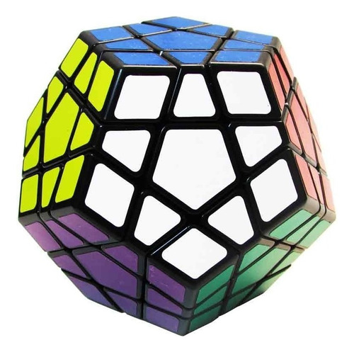 Cubo Mágico Profissional Megaminx Shengshou Black Imperdível