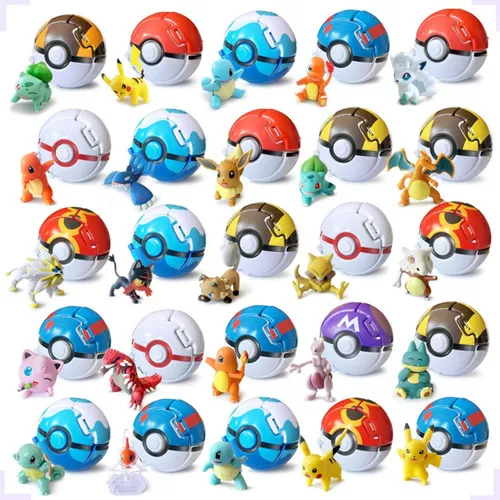 Pokémon Kit 48 Miniaturas Sem Repetições - Brinquedo Coleção