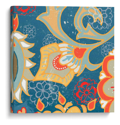 Canvas Lab Cuadro Paisley Blossom Red Iii 40x40, Leslie Mark