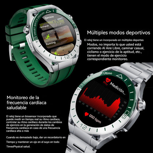Nfc Reloj Inteligente 51mm Smart Watch Hombre Bluetooth Llamadas Gps Motion Track Asistente De Voz