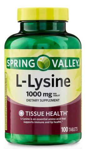 L-lysine 1000mg X 100tab - Unidad a $1140