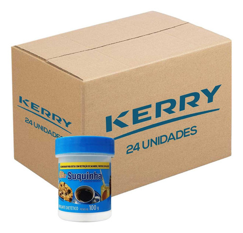 Suquinha Adoçante Kerry 100g Atacado 24 Unidades