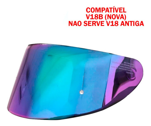 Viseira Original Capacete Axxis Eagle Camaleão