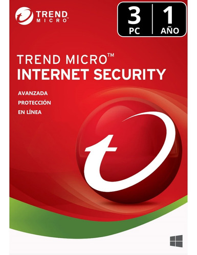 Trend Micro® Internet Security 3 Pc | 1 Año 