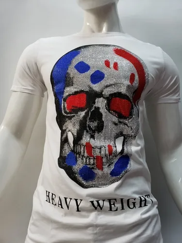 Playera Original Marca Premmy Con Calavera Grande Pedreria