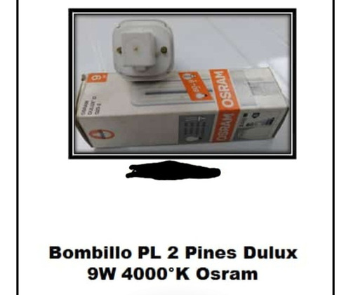 Bombillo Pl 2 Pines Dulux 9w 13w 26w Osram Philips Sylvania 