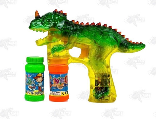 Juguete Pistola Burbujas Dinosaurio Iluminada Toysery Xtrm C