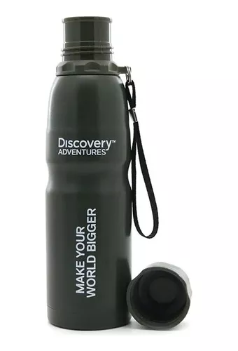 Botella Termica Deportiva Discovery Acero Inoxidable 500 Ml Color Verde