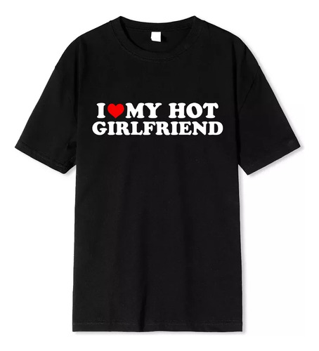 Camiseta Estampada De Algodón Con Texto En Forma De I Love M