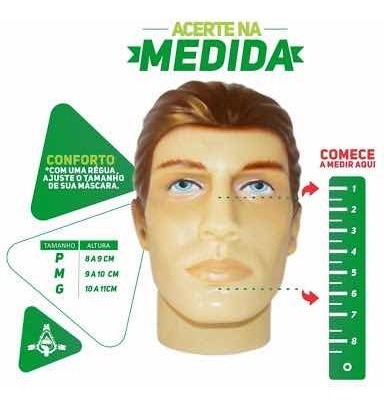 Máscara Facial F5a Para Cpap E Bipap Tamanho G - Bmc Medical