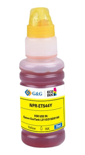 Tinta T544 C/boquilla Para Epson L3110/l3158/l6160 Gyg