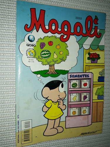 Gibi Magali - Nº 319 - Editora Globo ( 39 ) (Usado)