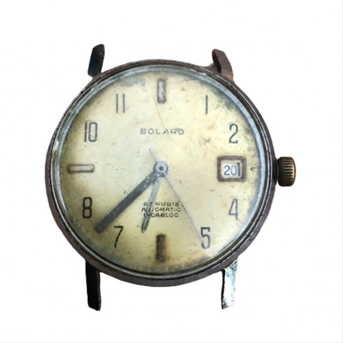 Reloj Bolaro Calendario Automatico Incabloc 25 Jewels .