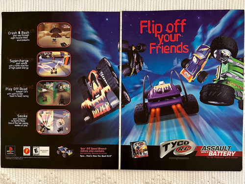 Tyco R/c: Assault With A Battery-playstation-original Vintag