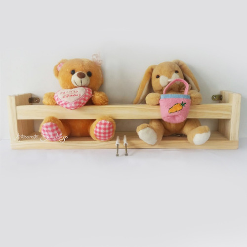 Kit Prateleiras Pinus Quarto Bebe Decoração