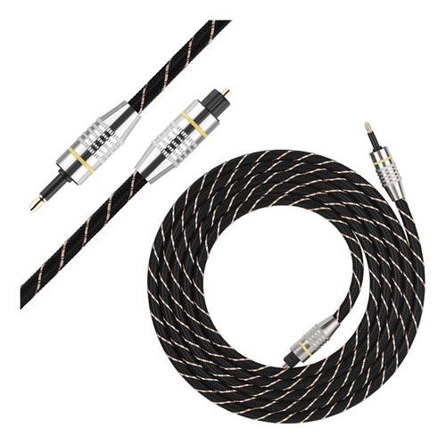 Cable Digital De Fibra Óptica Toslink A Miniconector De 3,5