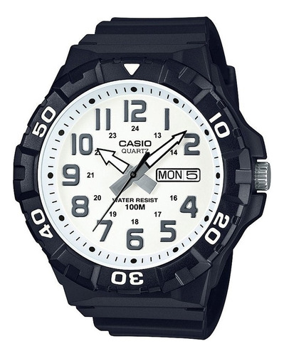Reloj Casio Análogo Mrw-210h-7avdf Hombre Color de la correa Negro Color del bisel Negro Color del fondo Blanco