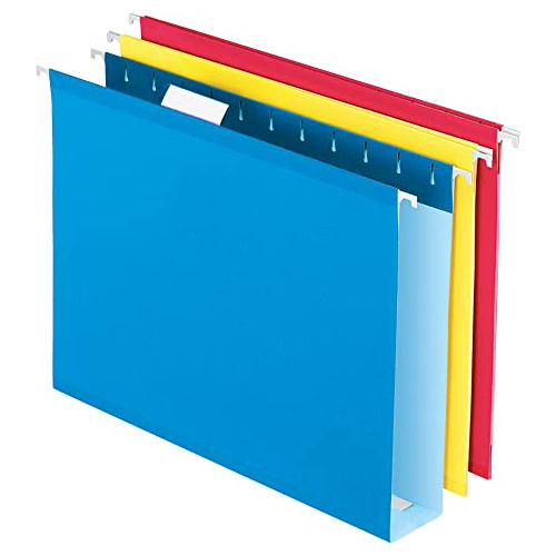 Extra Capacity Box Bottom Hanging File Folders, 2in Exp...