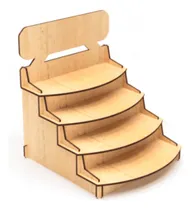 Comprar Exhibidor 4 Repisas Mdf Candy Bar Botanas Mesa De Dulces