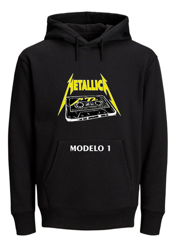 Sweater Hoddie Banda Logo De Metallica