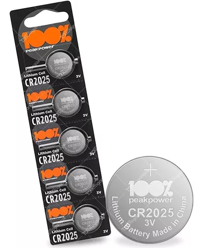  Tenergy Pilas de botón de litio CR2025 de 3 V, ideales para  llavero cr2025, relojes, calculadoras, termómetros, glucómetros y más,  paquete de 100 unidades : Salud y Hogar