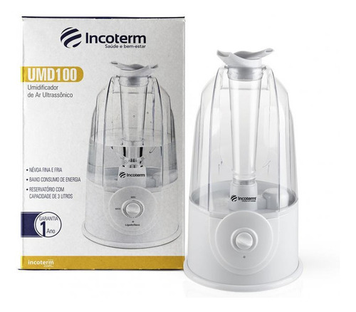 Umidificador De Ar 3litros Ultrassônico Azul Umd100 Incoterm