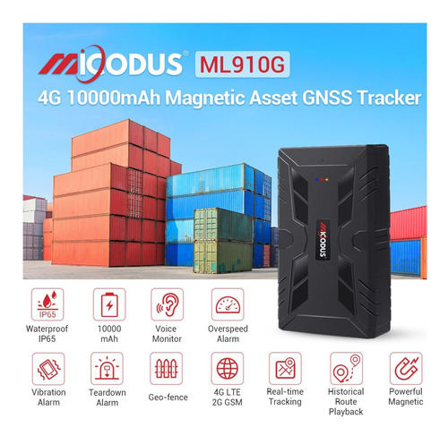Localizador Gps 4g De Autos, Magnético Micodus Ml910g