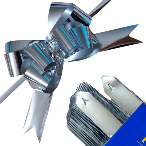Moños Magicos 50pzs Metalico Grande Regalo Obsequio Adorno